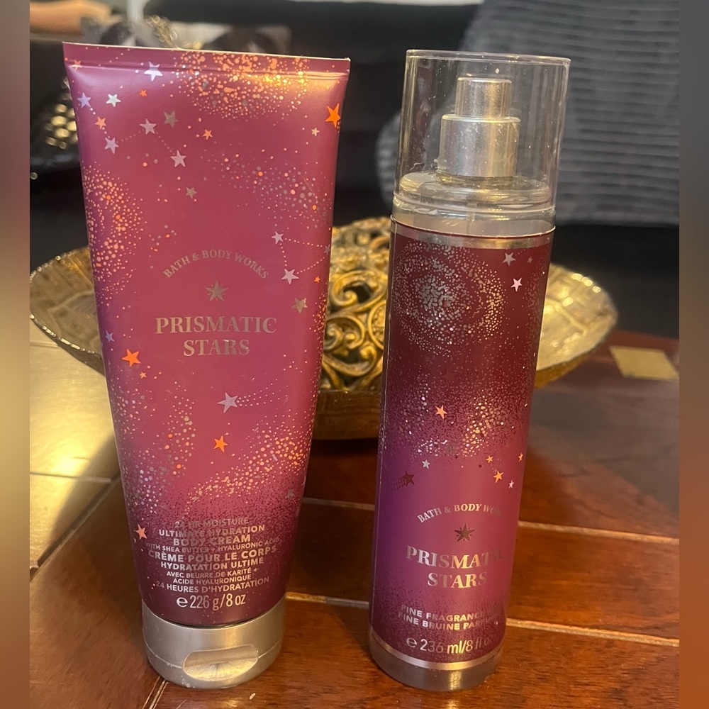 Bath & Body Works Prismatic Stars Body Cream and Mist Set